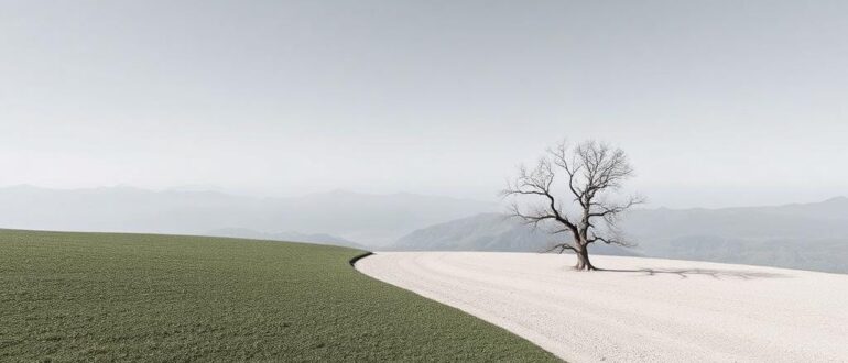 Минимализм в пейзаже ничего лишнего