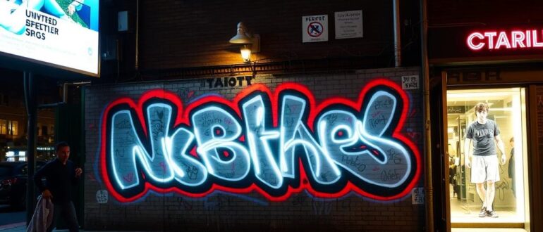 Световое граффити в городской среде