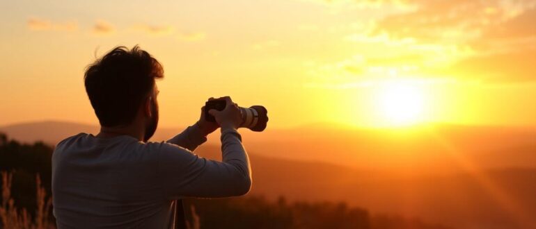 Съемка заката и рассвета золотые часы