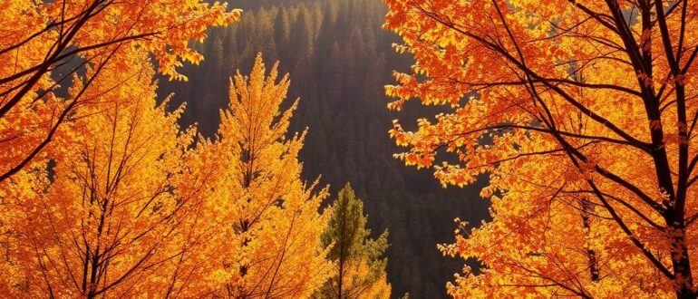 Осенняя фотосессия золото листвы